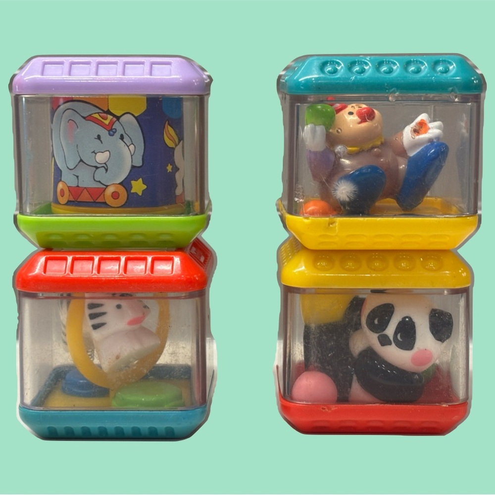 Fisher-Price Peek-A-Blocks Lot of 6 – Circus Theme
